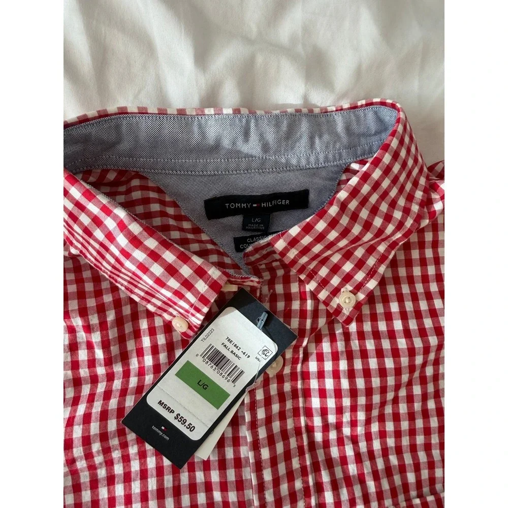Tommy Hilfiger Button Up Shirt Men's Size Large NWT